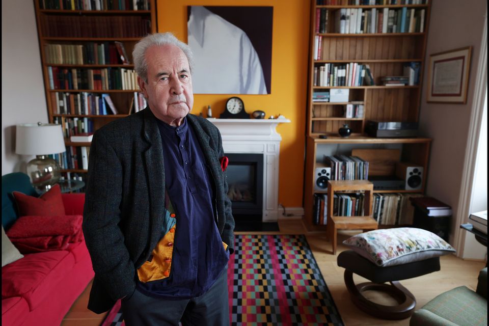 Author John Banville at home in Howth, Co Dublin. Photo: Steve Humphreys